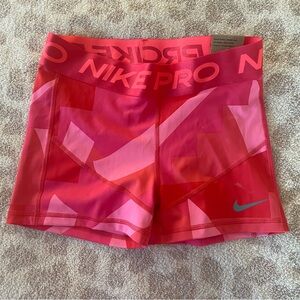 Pink Nike Pro Shorts